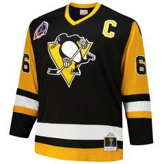 Mario Lemieux Pittsburgh Penguins Mitchell & Ness Big & Tall 1991/92 Blue Line 2.0 Jersey - Black | NHL discount