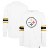 Pittsburgh Steelers '47 Gridiron Premier Brex Long Sleeve T-Shirt - White - 47 brand