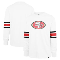 San Francisco 49ers '47 Gridiron Premier Brex Long Sleeve T-Shirt - White - 47 brand