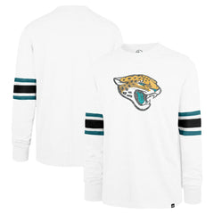 Jacksonville Jaguars '47 Gridiron Premier Brex Long Sleeve T-Shirt - White - 47 brand