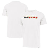 Baltimore Ravens '47 Flag Script Franklin T-Shirt - White - 47 brand