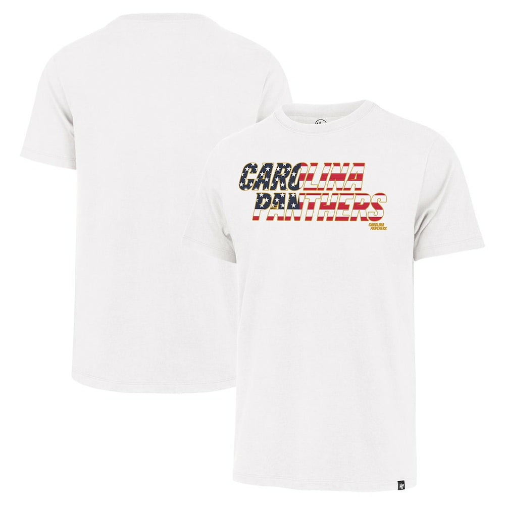Carolina Panthers '47 Flag Script Franklin T-Shirt - White - 47 brand