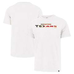 Houston Texans '47 Flag Script Franklin T-Shirt - White - 47 brand