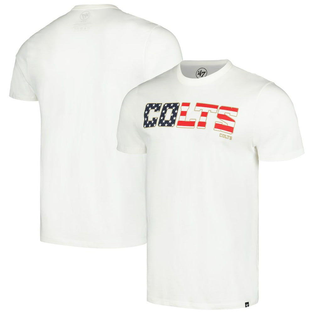 Indianapolis Colts '47 Flag Script Franklin T-Shirt - White - 47 brand