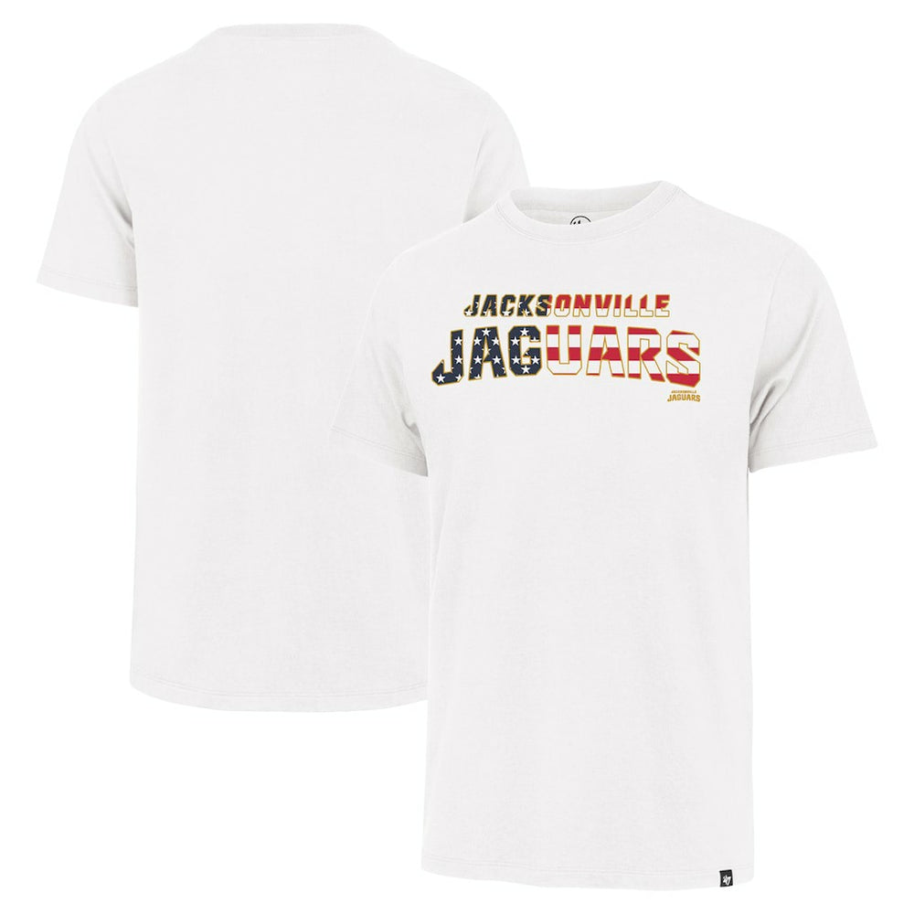 Jacksonville Jaguars '47 Flag Script Franklin T-Shirt - White - 47 brand