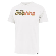 Miami Dolphins '47 Flag Script Franklin T-Shirt - White - 47 brand