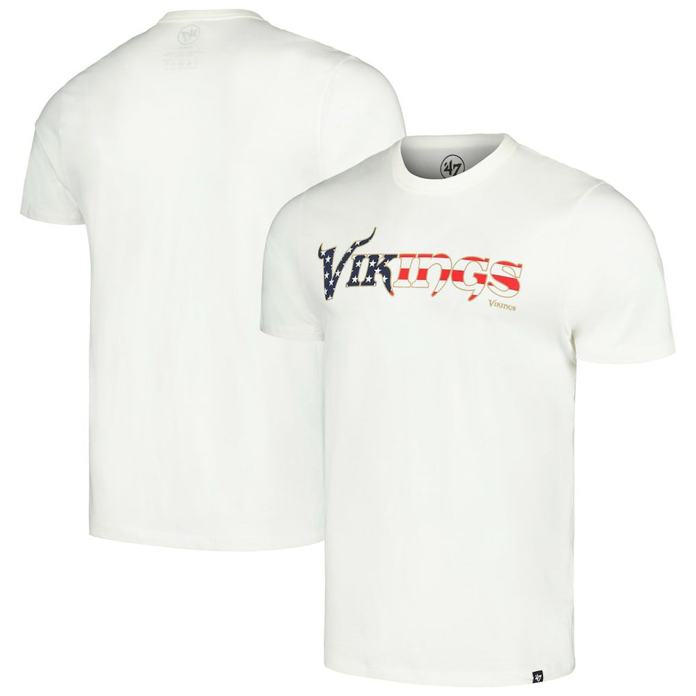Minnesota Vikings '47 Flag Script Franklin T-Shirt - White - 47 brand