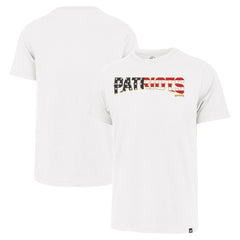 New England Patriots '47 Flag Script Franklin T-Shirt - White - 47 brand