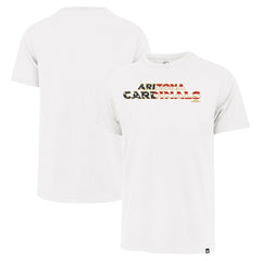 Arizona Cardinals '47 Flag Script Franklin T-Shirt - White - 47 brand