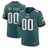 Philadelphia Eagles Custom Game Jersey - Midnight Green - Nike