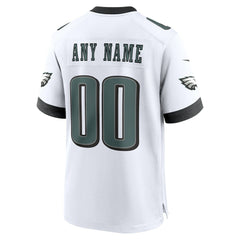 Philadelphia Eagles Custom Game Jersey - White - Nike