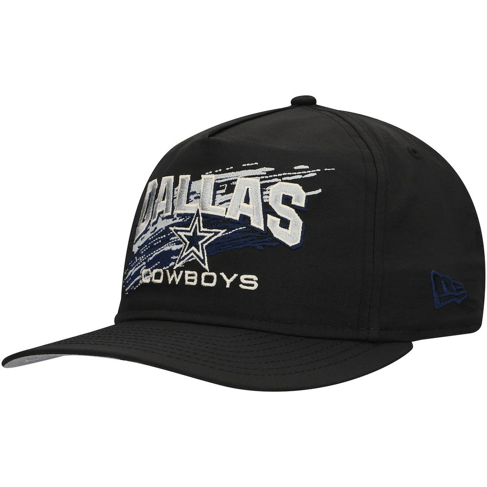 Dallas Cowboys New Era Throwback Brush Golfer Snapback Hat - Black - NFL