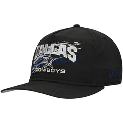 Dallas Cowboys New Era Throwback Brush Golfer Snapback Hat - Black - NFL