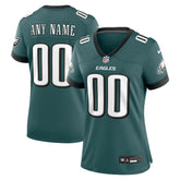 Philadelphia Eagles Women's Custom Game Jersey - Midnight Green - Nike