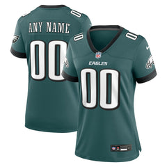 Philadelphia Eagles Women's Custom Game Jersey - Midnight Green - Nike