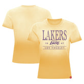 Los Angeles Lakers Sportiqe Women's Arcadia Sun-Dipped T-Shirt Gold