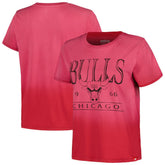 Chicago Bulls Sportiqe Women's Arcadia Sun-Dipped T-Shirt Red