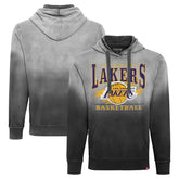 Los Angeles Lakers Sportiqe Unisex Blake Sun-Fade Pullover Hoodie Black