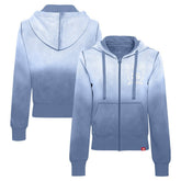 Philadelphia 76ers Sportiqe Women's Carli Sun Fade Full-Zip Hoodie Blue