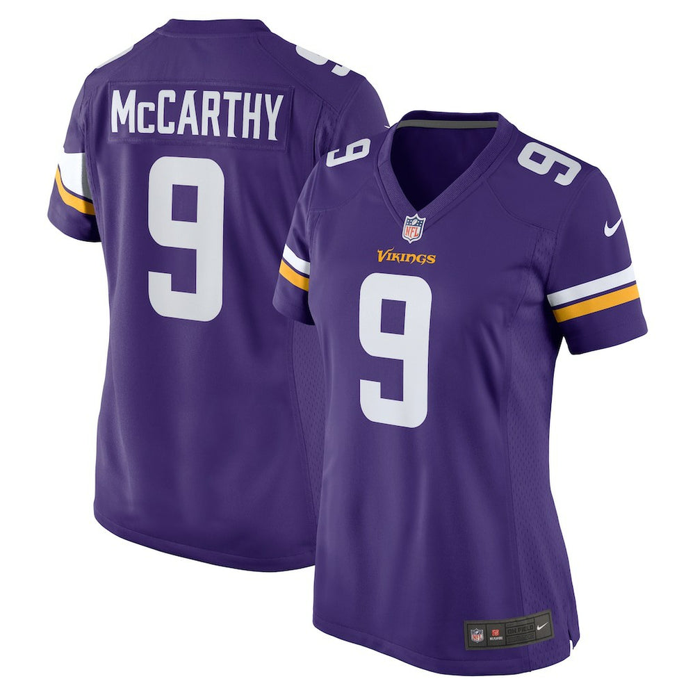 J.J. McCarthy Minnesota Vikings Women's Player Game Jersey - Purple - Nike