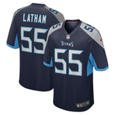 JC Latham Tennessee Titans Player Game Jersey - Navy - Nike