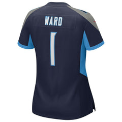 Cameron Ward Tennessee Titans Women's 2025 NFL Draft First Round Pick Alternate Game Jersey - Navy - Nike