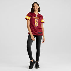 Jayden Daniels Washington Commanders Women's Player Game Jersey - Burgundy - Nike
