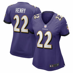 Derrick Henry Baltimore Ravens Women's Game Player Jersey - Purple - Nike