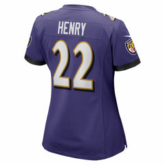 Derrick Henry Baltimore Ravens Women's Game Player Jersey - Purple - Nike
