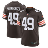 Carson Schwesinger Cleveland Browns 2025 NFL Draft Game Jersey - Brown - Nike