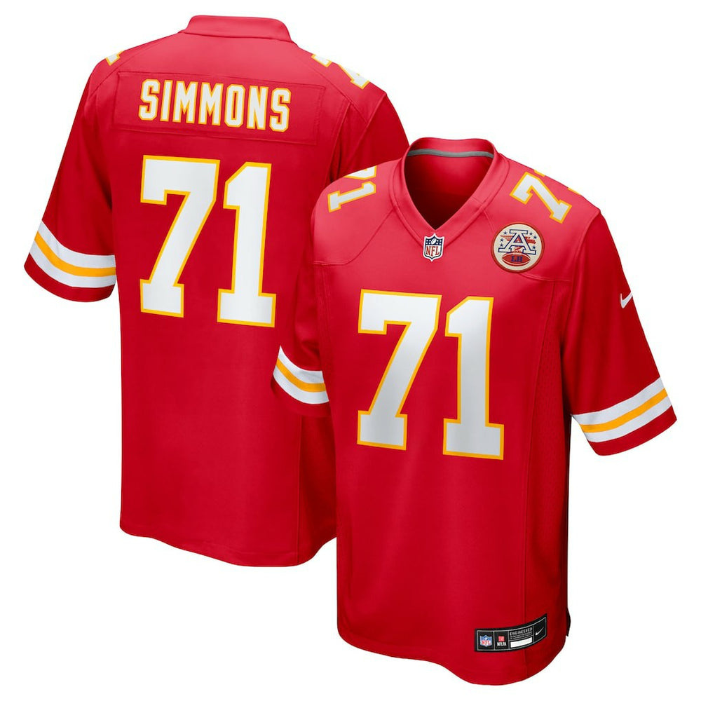 Josh Simmons Kansas City Chiefs 2025 NFL Draft First Round Pick Game Jersey - Red - Nike