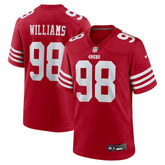 Mykel Williams San Francisco 49ers 2025 NFL Draft First Round Pick Game Jersey - Scarlet - Nike