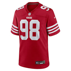 Mykel Williams San Francisco 49ers 2025 NFL Draft First Round Pick Game Jersey - Scarlet - Nike
