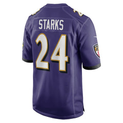 Malaki Starks Baltimore Ravens 2025 NFL Draft First Round Pick Game Jersey - Purple - Nike