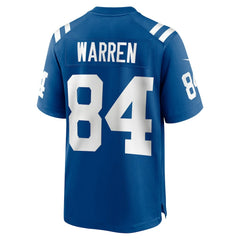 Tyler Warren Indianapolis Colts 2025 NFL Draft First Round Pick Game Jersey - Royal - Nike
