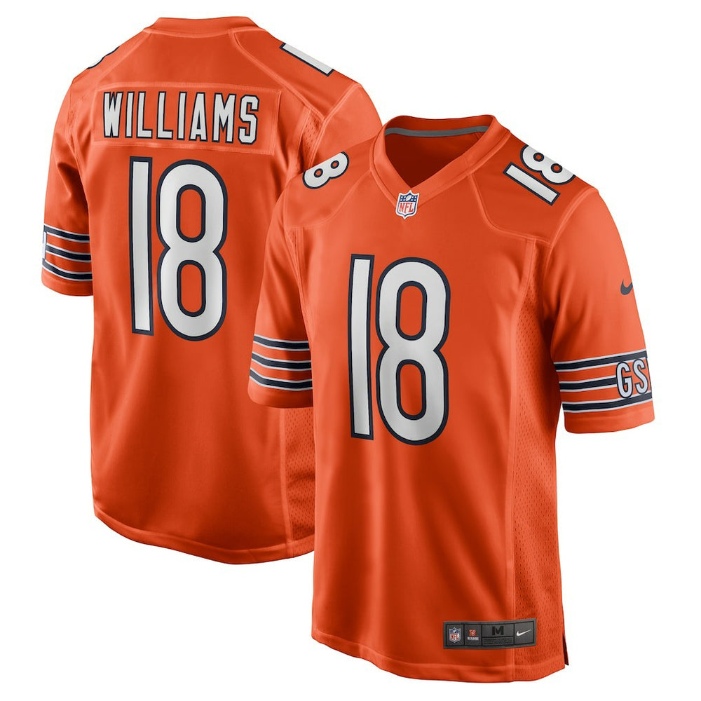 Caleb Williams Chicago Bears Alternate Player Game Jersey - Orange - Nike
