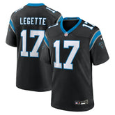 Xavier Legette Carolina Panthers 2024 NFL First Round Pick Game Player Jersey - Black - Nike