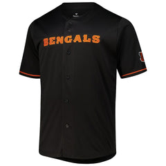Joe Burrow Cincinnati Bengals Big & Tall Baseball Button-Up Shirt - Black - Fanatics