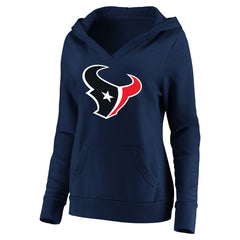 C.J. Stroud Houston Texans Women's Plus Size Player Name & Number V-Neck Pullover Hoodie - Navy - Fanatics