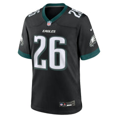 Saquon Barkley Philadelphia Eagles Alternate Game Jersey - Black - Nike