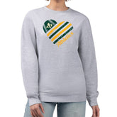 Athletics G-III 4Her by Carl Banks Women's Heart Logo Fleece Pullover Sweatshirt Outlet