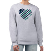 Seattle Mariners G-III 4Her by Carl Banks Women's Heart Logo Fleece Pullover Sweatshirt for sale