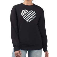 Chicago White Sox G-III 4Her by Carl Banks Women's Heart Logo Fleece Pullover Sweatshirt for sale