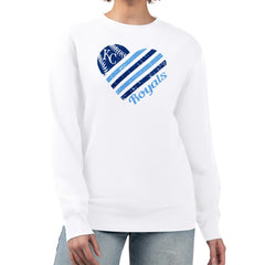 Kansas City Royals G-III 4Her by Carl Banks Women's Heart Logo Fleece Pullover Sweatshirt Near Me