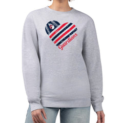Cleveland Guardians G-III 4Her by Carl Banks Women's Heart Logo Fleece Pullover Sweatshirt Outlet