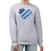 Kansas City Royals G-III 4Her by Carl Banks Women's Heart Logo Fleece Pullover Sweatshirt Discount