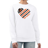 Baltimore Orioles G-III 4Her by Carl Banks Women's Heart Logo Fleece Pullover Sweatshirt Sale