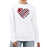 Arizona Diamondbacks G-III 4Her by Carl Banks Women's Heart Logo Fleece Pullover Sweatshirt Discount