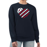 Los Angeles Angels G-III 4Her by Carl Banks Women's Heart Logo Fleece Pullover Sweatshirt Sale