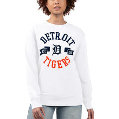 Detroit Tigers G-III 4Her by Carl Banks Women's Team Logo Fleece Pullover Sweatshirt Online